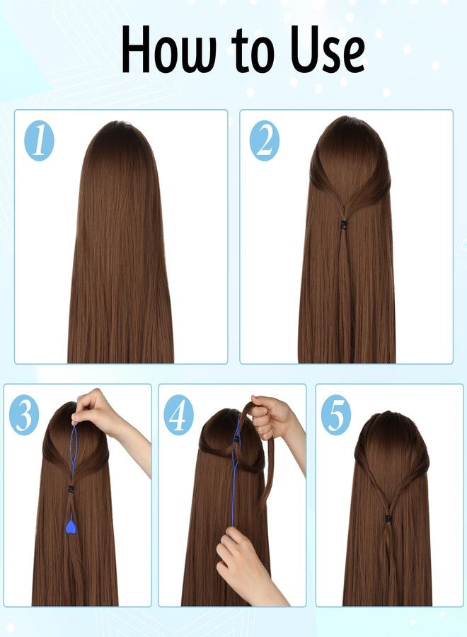 ElevateTech Quick Beader for Hair Braids Loading Beads, 12 Pcs Hair Beader Tool for Braiding Beads on Braids Automatic Beads Loader Colorful Topsy Tail Hair Braid Ponytail Hair Styling Maker - Image 4